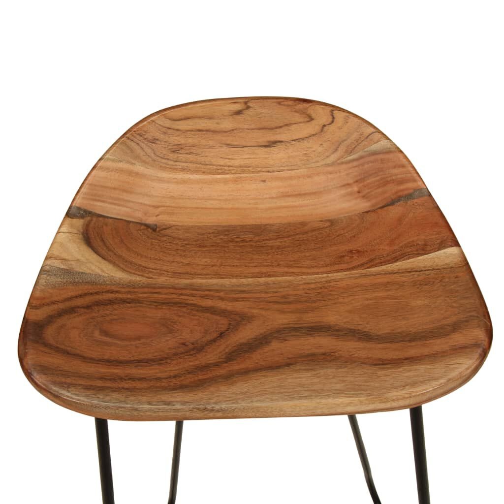 Barkrukken (2x) Acaciahout - 47% Korting! Industrieel Design