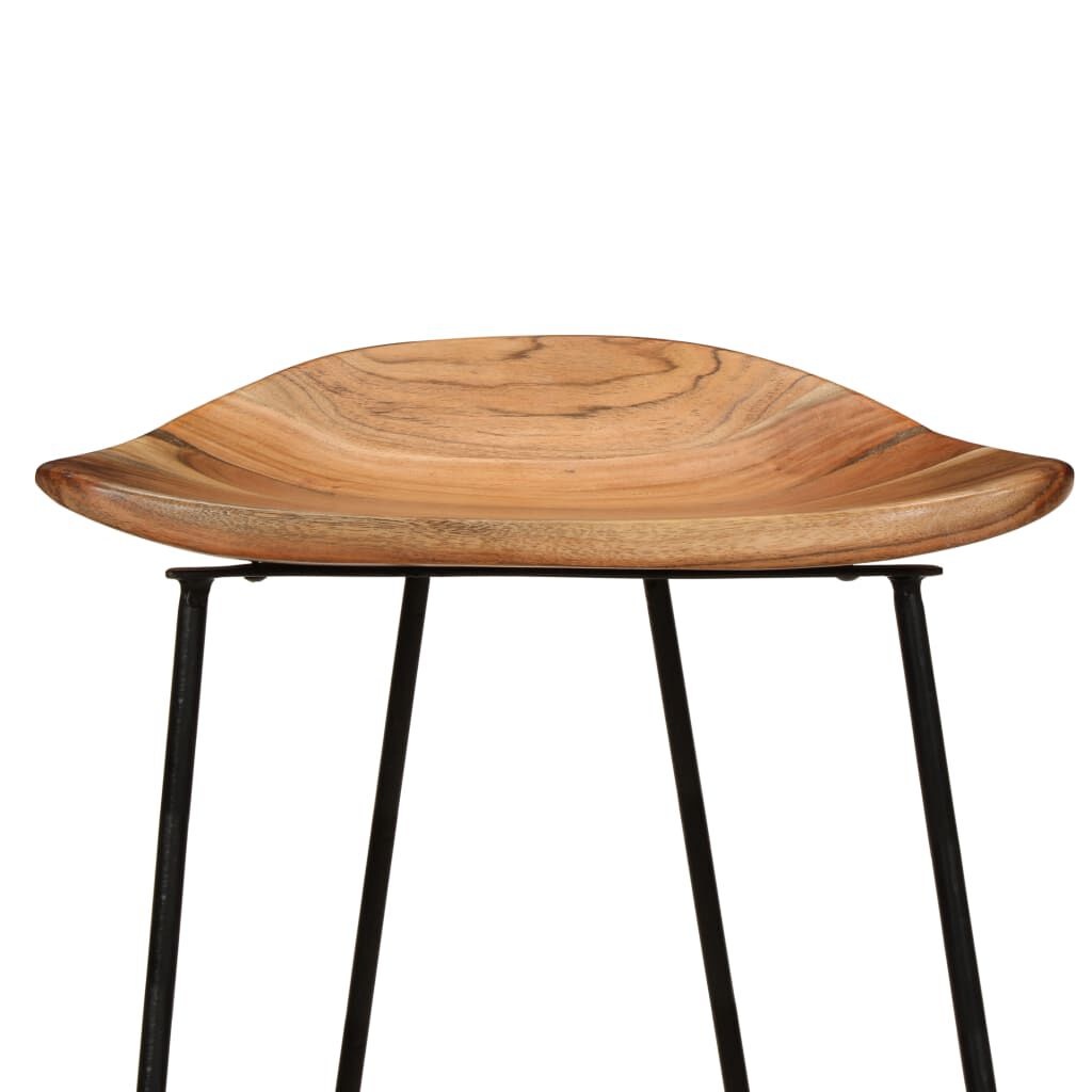 Barkrukken (2x) Acaciahout - 47% Korting! Industrieel Design