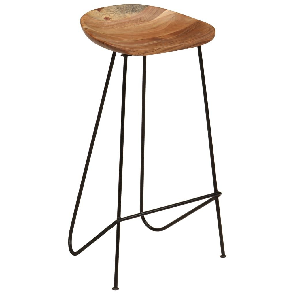 Barkrukken (2x) Acaciahout - 47% Korting! Industrieel Design