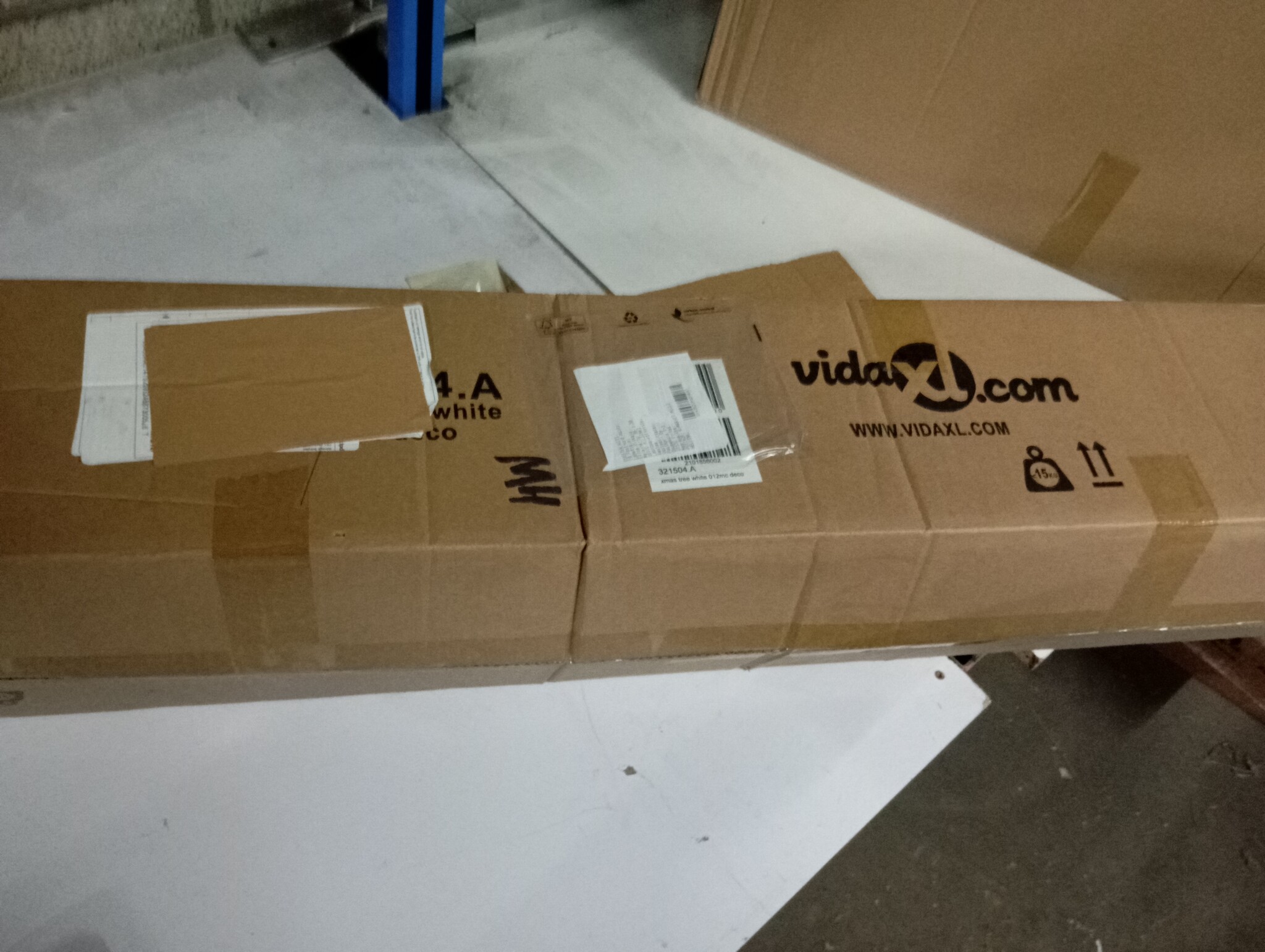 VidaXL Kunstkerstboom 210cm Wit incl. Ballen - 51% Korting!