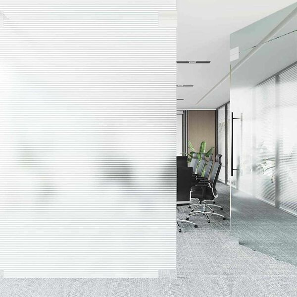 vidaXL Privacyfolie 0,9x10m - Matte Strepen - 40% Korting!