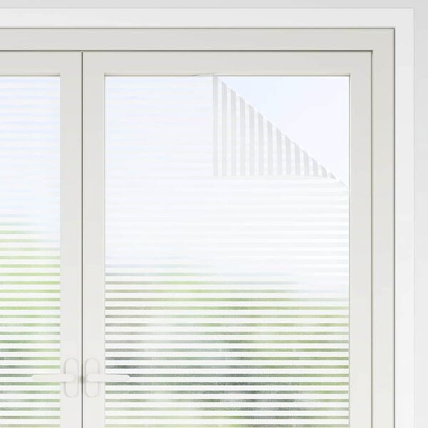 vidaXL Privacyfolie 0,9x10m - Matte Strepen - 40% Korting!