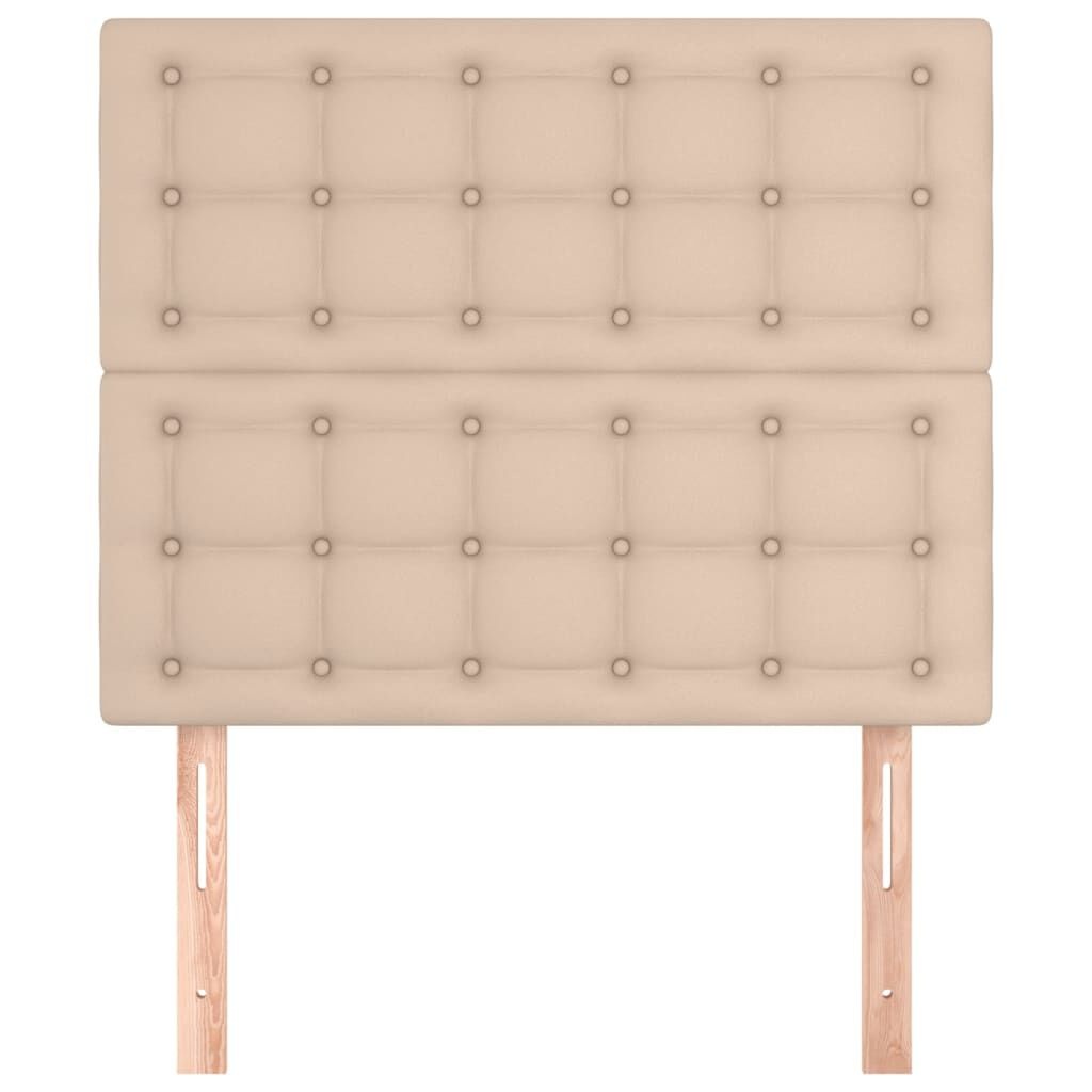 2x Hoofdbord Cappuccino 90cm Kunstleer - 55% Korting!