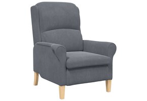 VidaXL Fluweel Fauteuil Donkergrijs - 35% Korting!