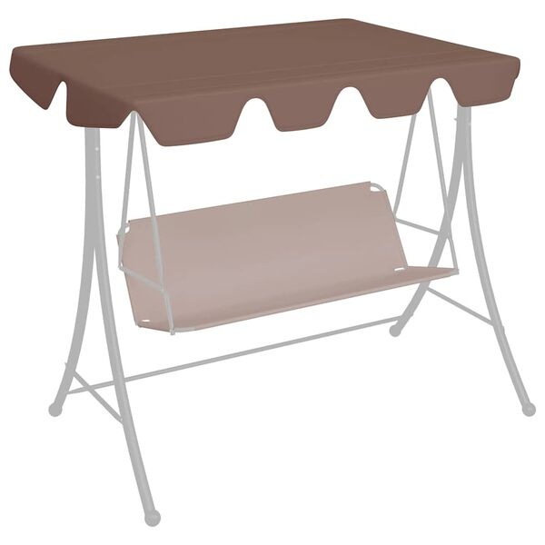 Schommelbank Luifel Bruin - 40% Korting! (150/130x105/70cm)