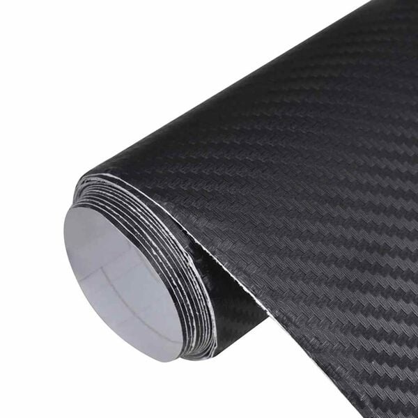 Autofolie 3D Zwart - 100x150 & 50x150 cm - 40% Korting!