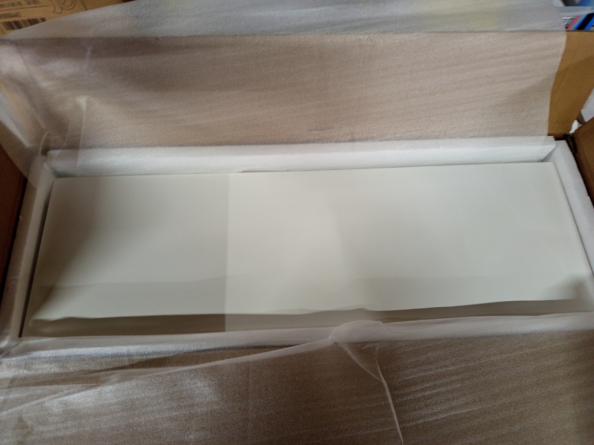 Wandschap met Lade Wit MDF - 55% Korting! (Lichte Schade)