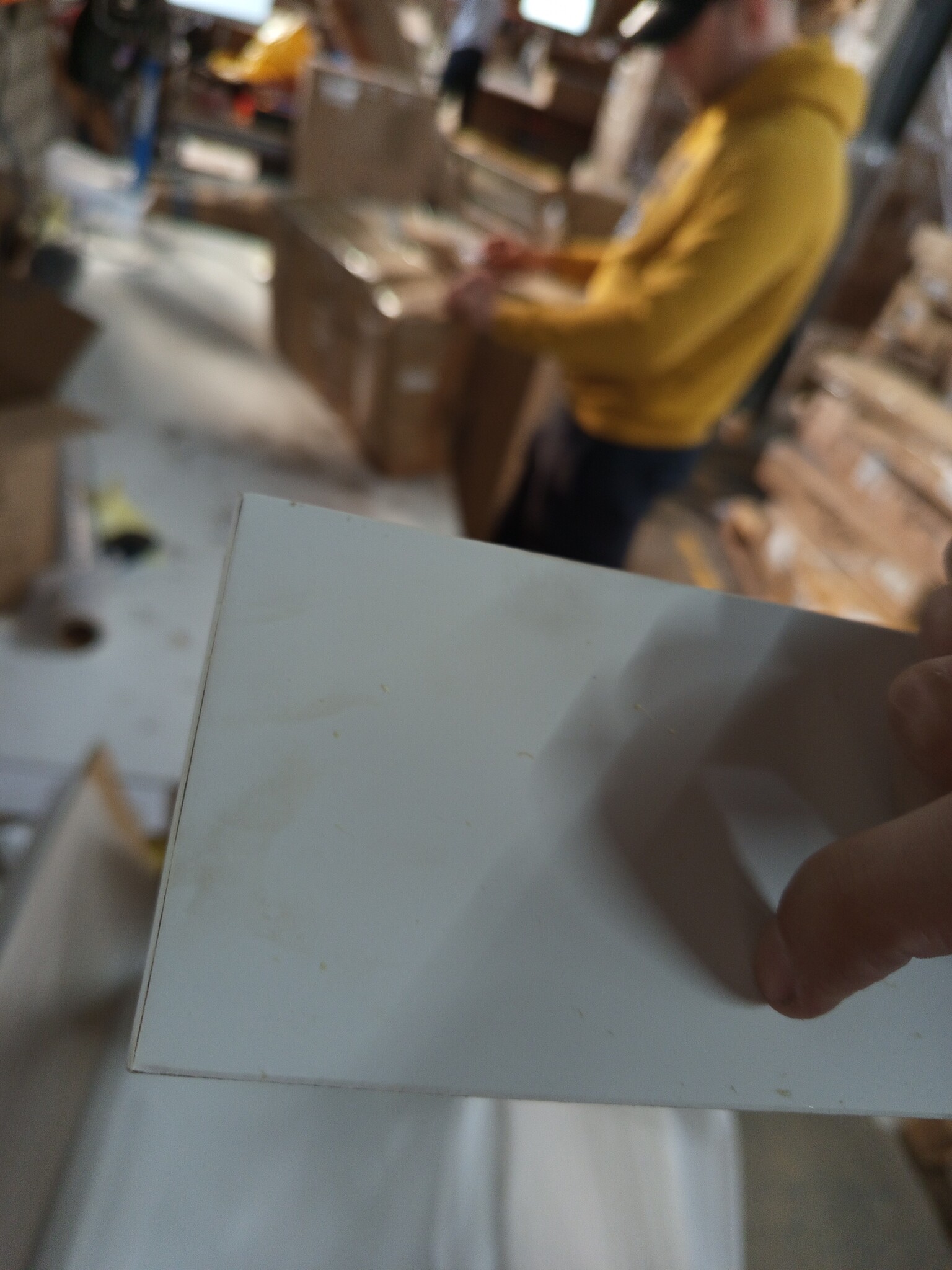 Wandschap met Lade Wit MDF - 55% Korting! (Lichte Schade)
