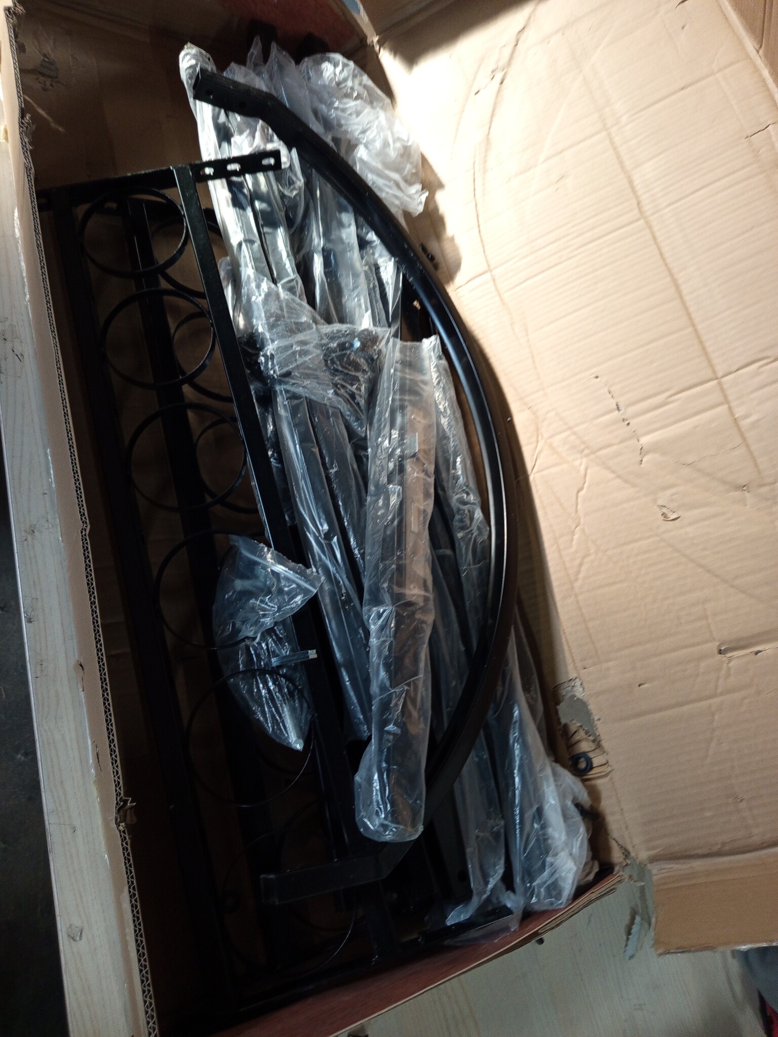 vidaXL Poort met Palen 105x204cm Zwart -60% Korting!