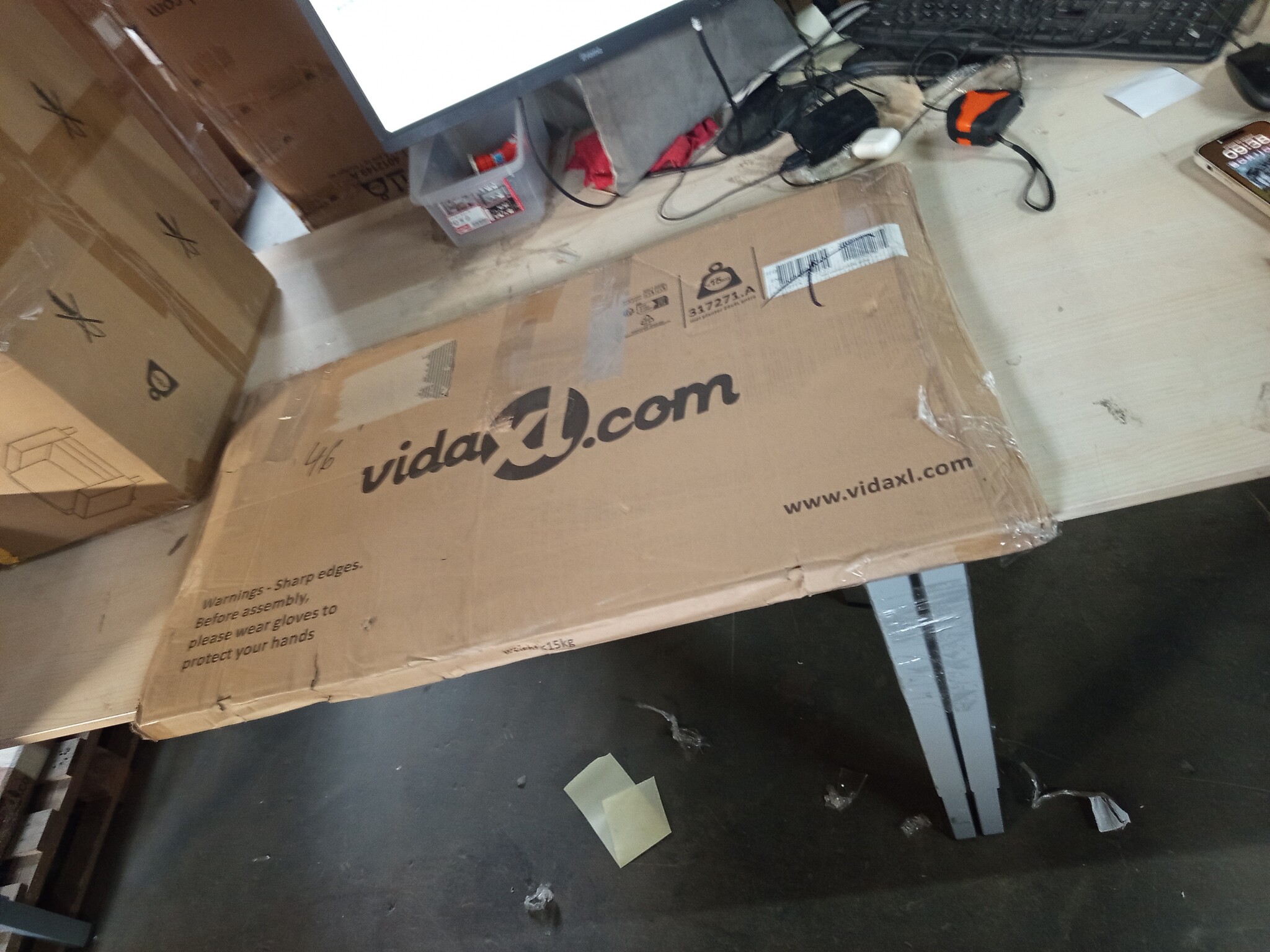 vidaXL Plantenbak Antraciet 240cm - 55% Korting! (Lichte Schade)