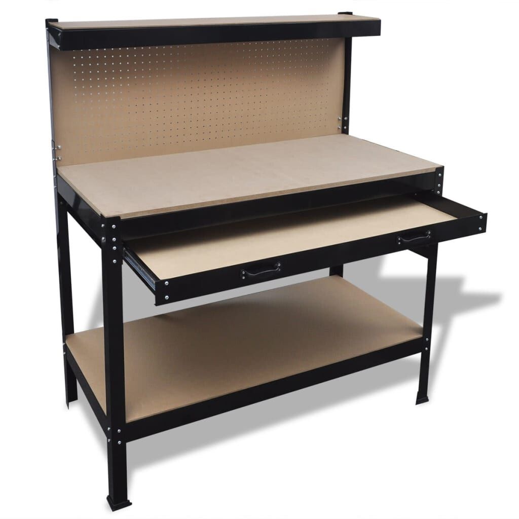 VidaXL Werkbank met Ophangbord & Lade -55% Korting!