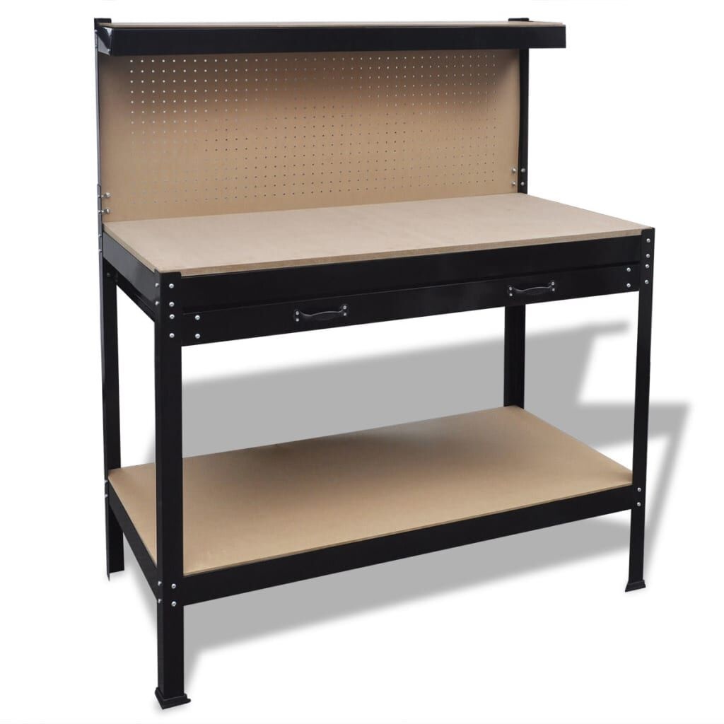 VidaXL Werkbank met Ophangbord & Lade -55% Korting!