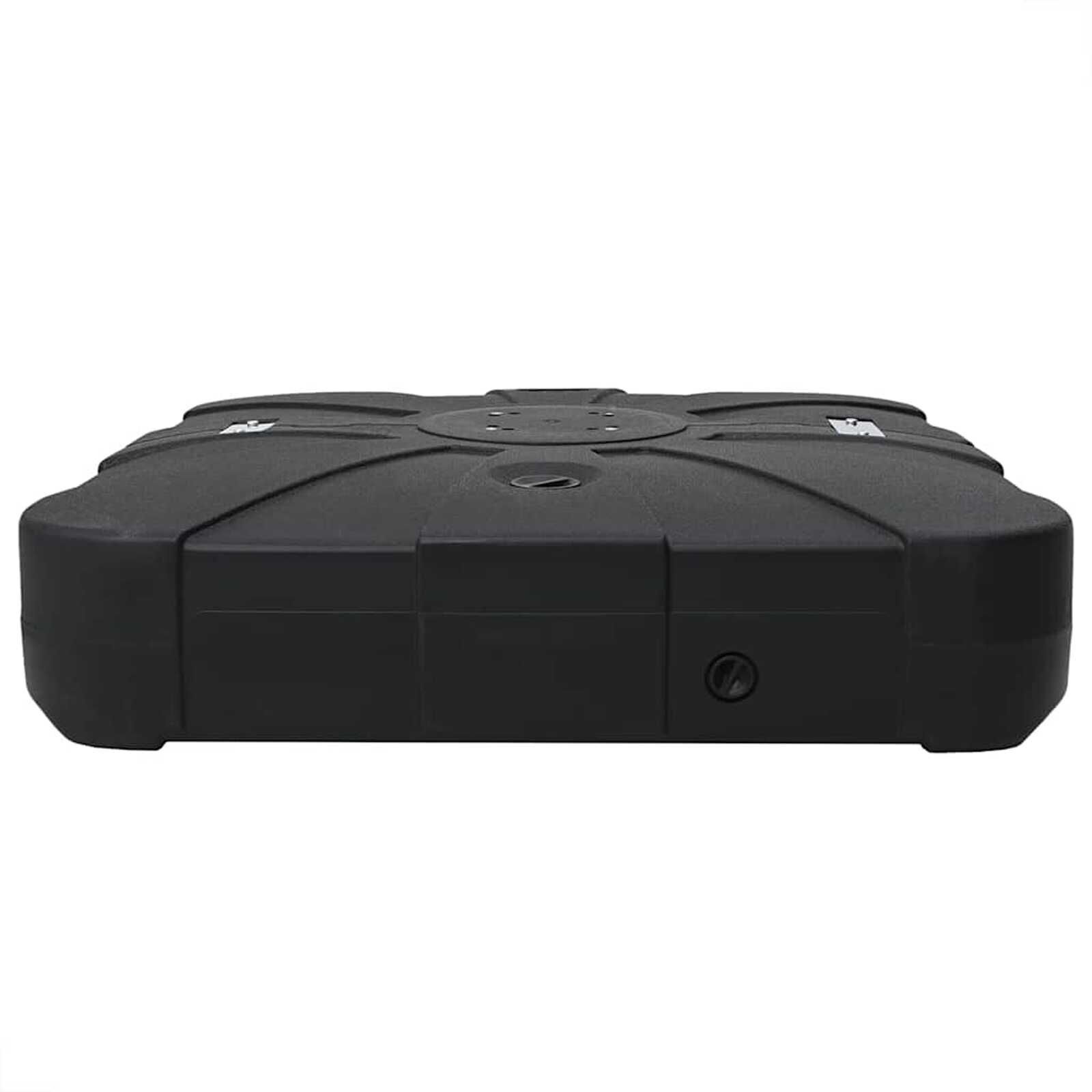 vidaXL Parasolvoet Set (2 stuks) - Zwart - 51% Korting!