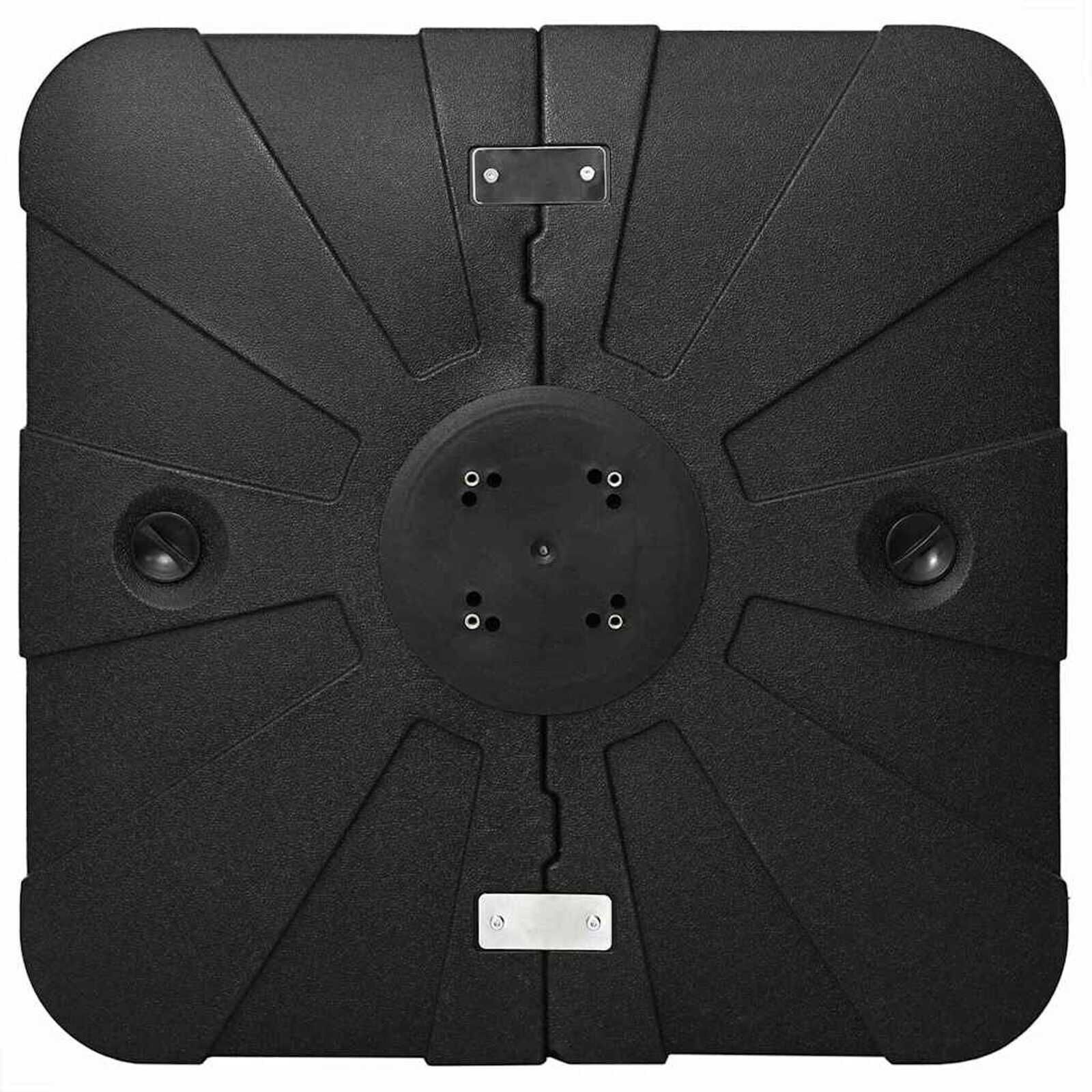 vidaXL Parasolvoet Set (2 stuks) - Zwart - 51% Korting!