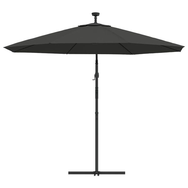 vidaXL Zweefparasol LED 300cm Antraciet - 53% Korting!