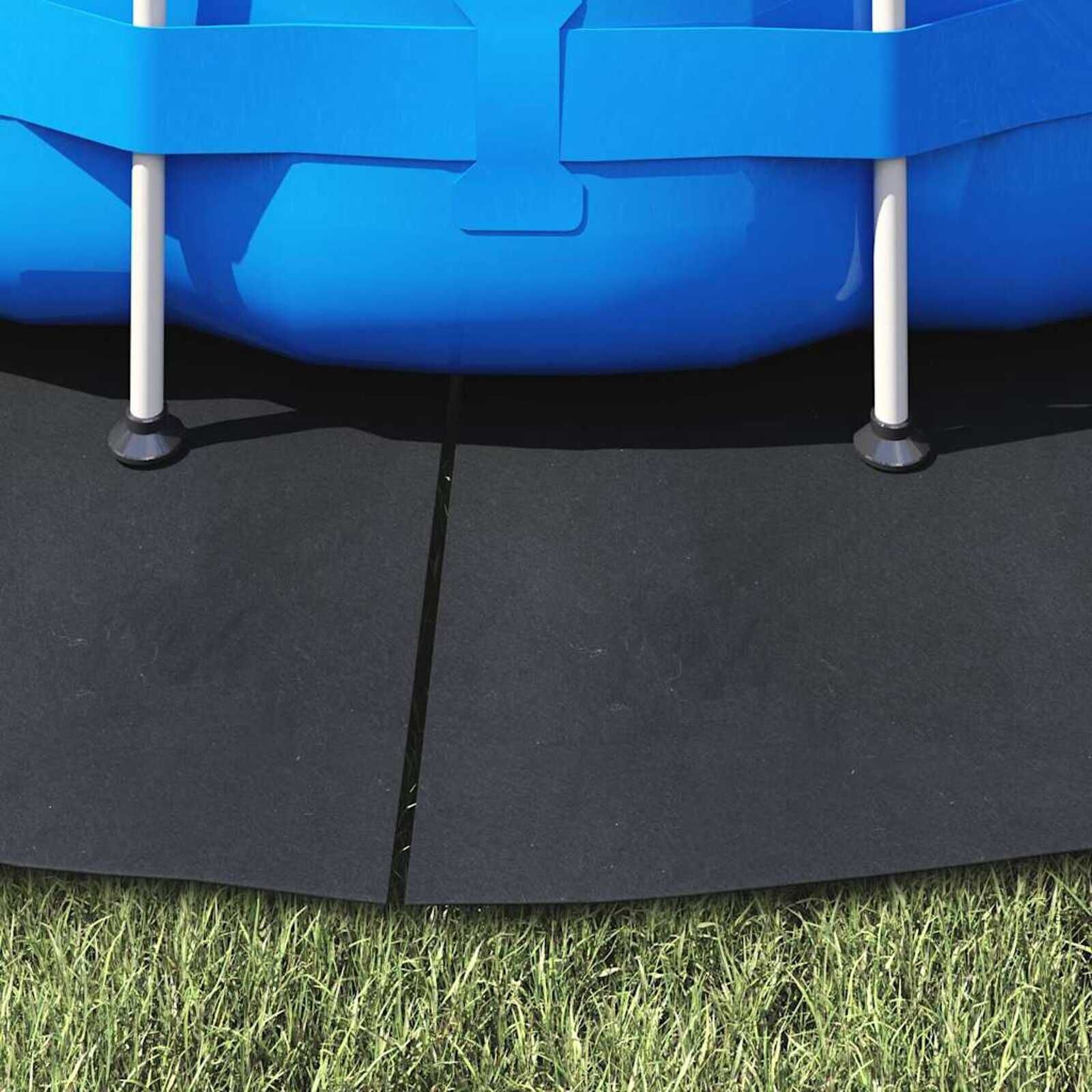 Zwembad Grondzeil Ø244cm - Zwart - 51% Korting!