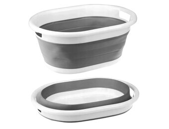 Opvouwbare Siliconen Bak 20L Grijs - 46% Korting!