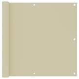 Balkonscherm Crème 90x500cm - 69% Korting! (Beschadigd)