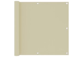 Balkonscherm Crème 90x500cm - 69% Korting! (Beschadigd)