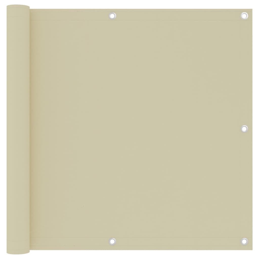 Balkonscherm Crème 90x500cm - 69% Korting! (Beschadigd)