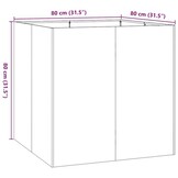 VidaXL Plantenbak 80x80 Wit - 53% Korting! Nieuw!