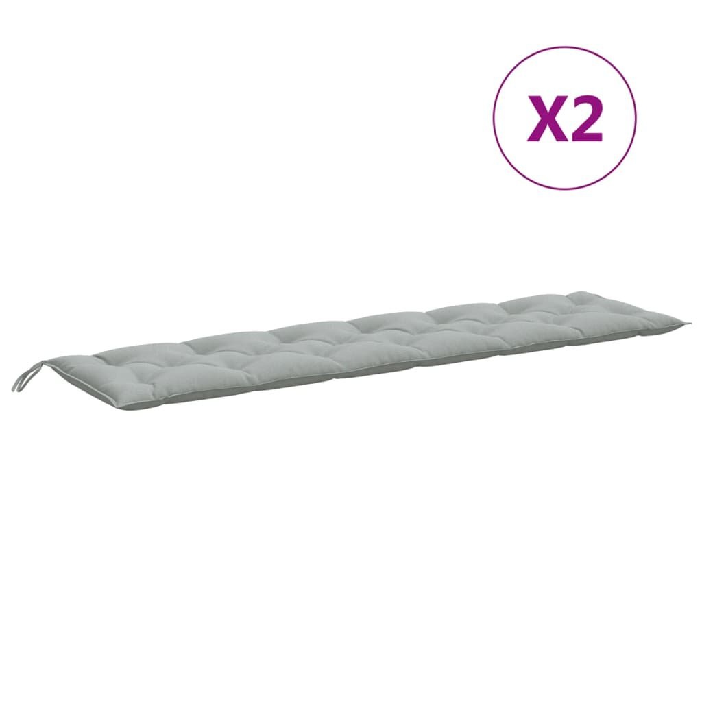 Tuinbankkussens Lichtgrijs 200x50cm - 51% Korting!
