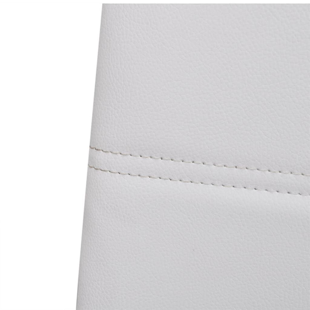 VidaXL Eetkamerstoelen Wit Kunstleer (2 st) - 76% Korting!