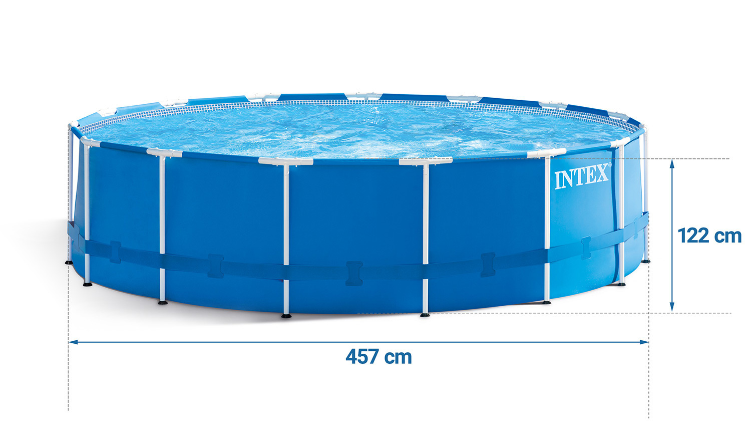 Intex Zwembad 457x122cm + Pomp & Accessoires - 56% Korting!