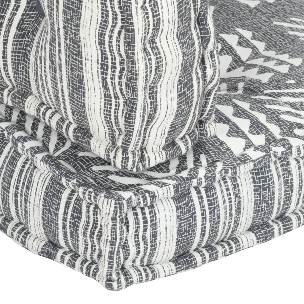 vidaXL Bankkussen Pallet Patchwork Grijs - 56% Korting!