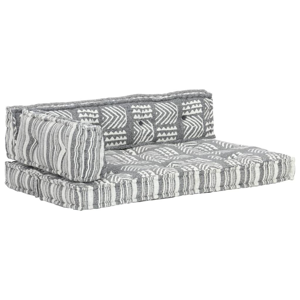 vidaXL Bankkussen Pallet Patchwork Grijs - 56% Korting!