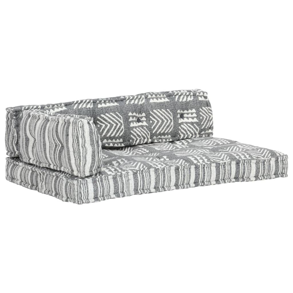 vidaXL Bankkussen Pallet Patchwork Grijs - 56% Korting!