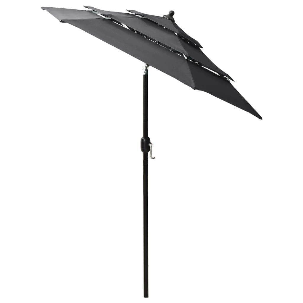 Parasol 2m Antraciet - Licht Beschadigd, Topdeal! 68% Korting
