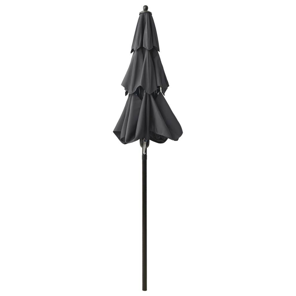 Parasol 2m Antraciet - Licht Beschadigd, Topdeal! 68% Korting