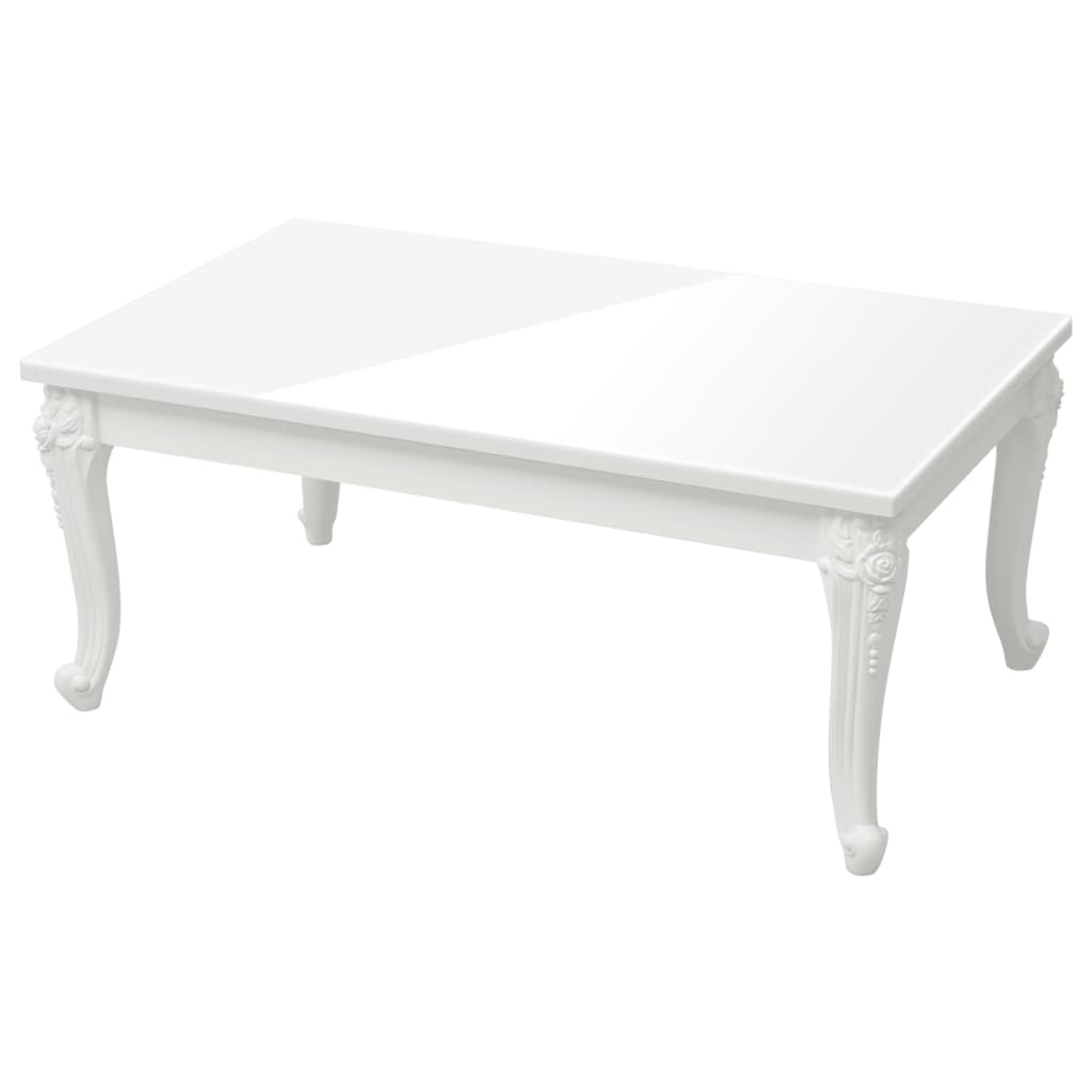 Salontafel Hoogglans Wit 100x50cm - 40% Korting!