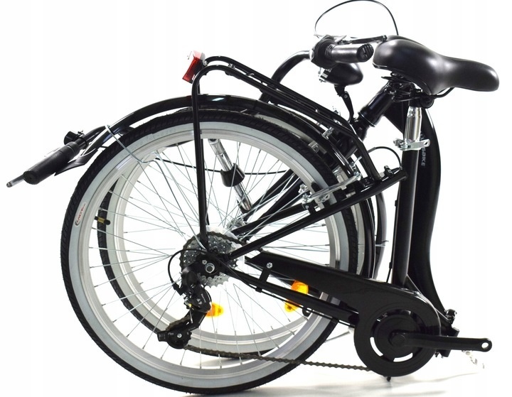 Swan Vouwfiets 24 inch - 6v - Zwart - 40% Korting!