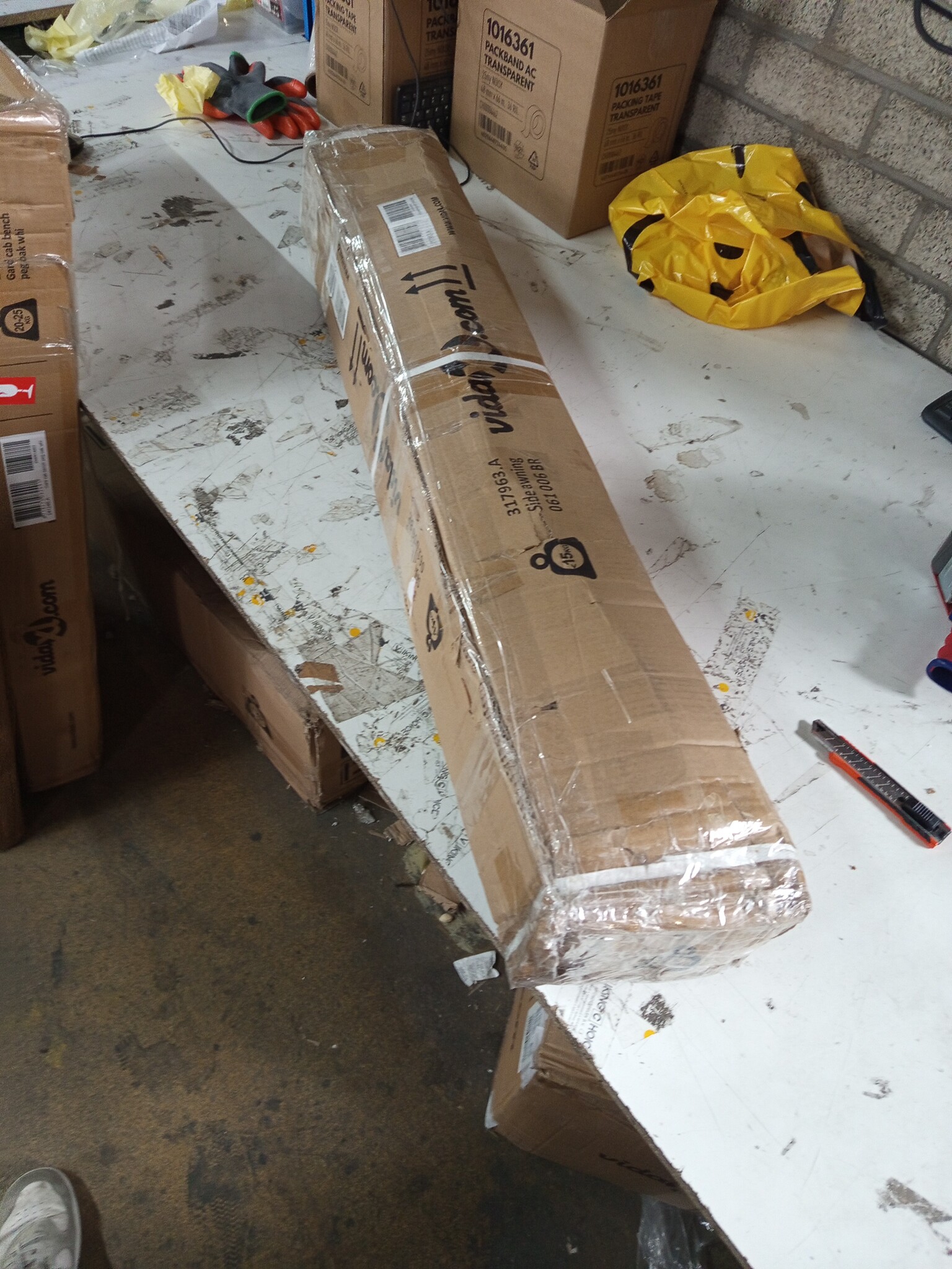 VidaXL Uittrekbaar Tuinscherm 600x160cm Bruin -55%!