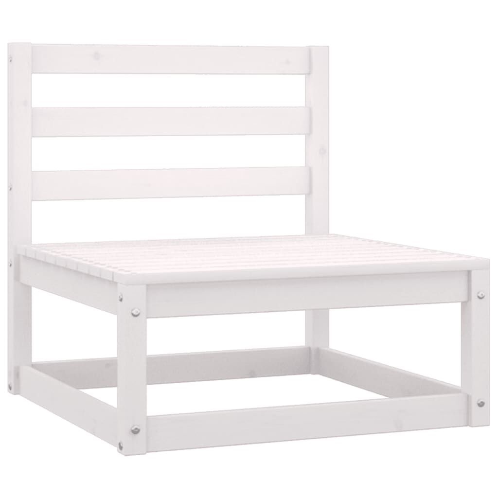 vidaXL Loungeset Grenenhout Wit - 2-delig - 40% Korting!