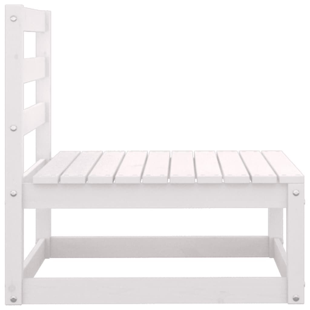 vidaXL Loungeset Grenenhout Wit - 2-delig - 40% Korting!