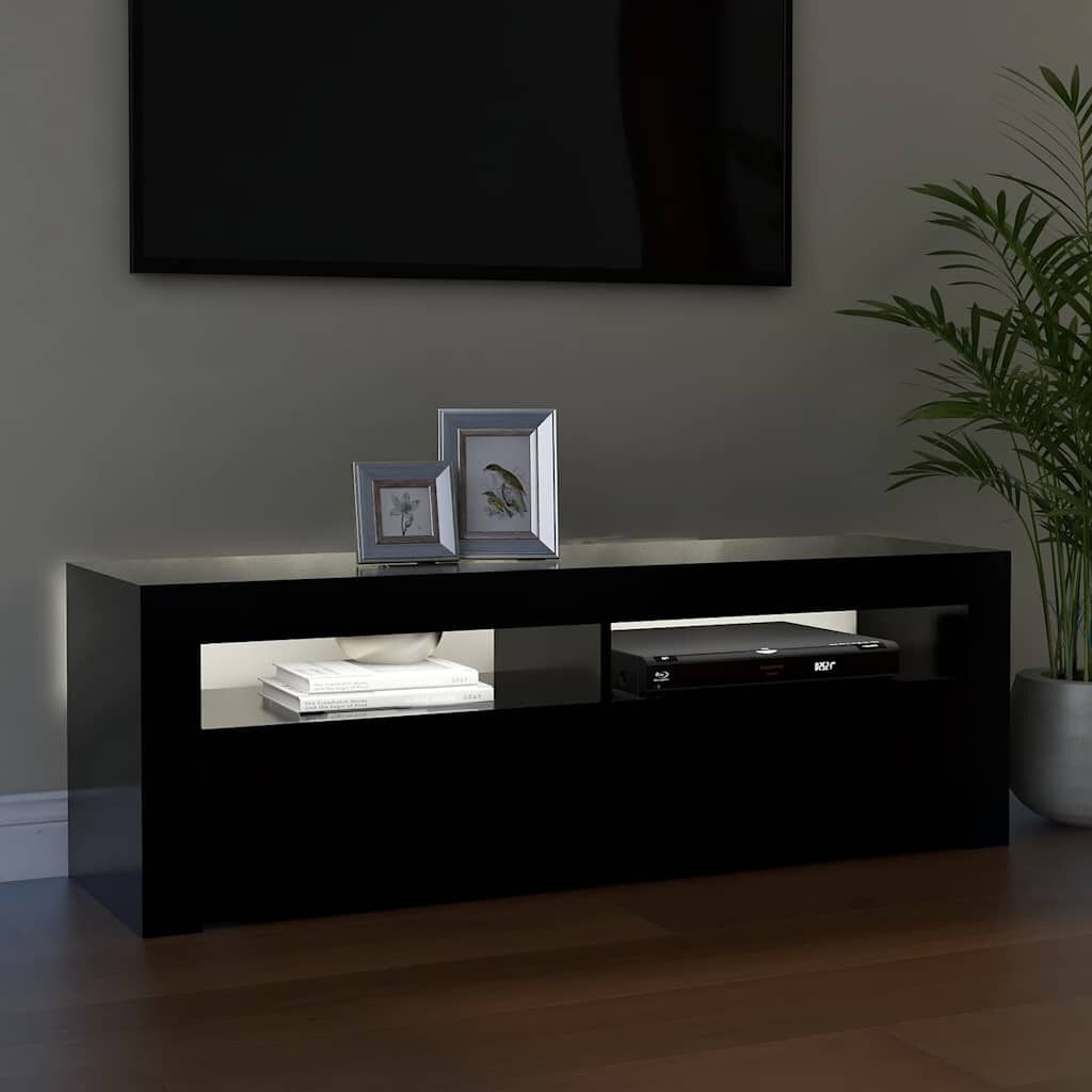 TV Meubel LED Zwart 120cm - 55% Korting!