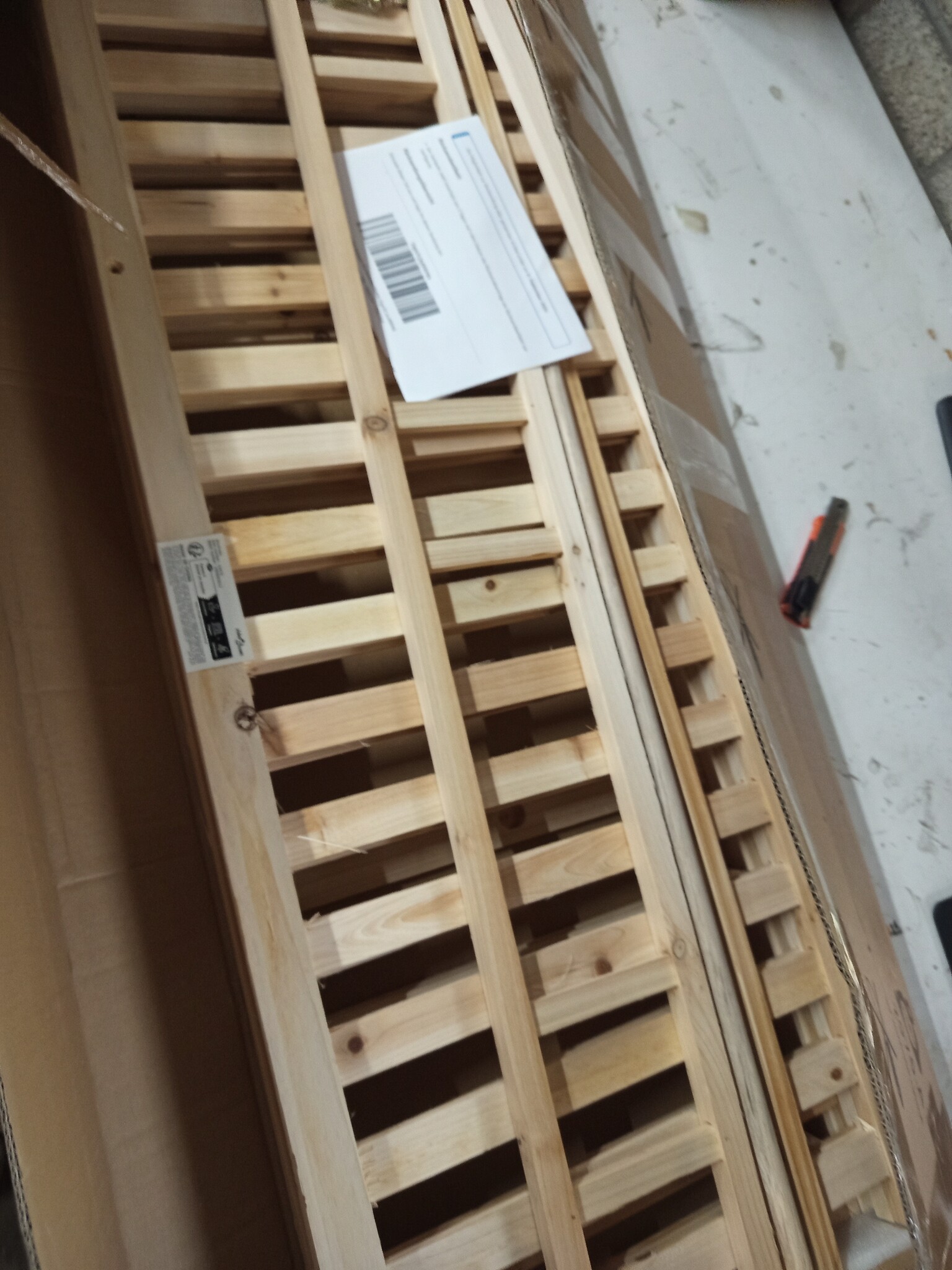 VidaXL Stoffen Kledingkast Grenen - 110cm - 55% Korting!