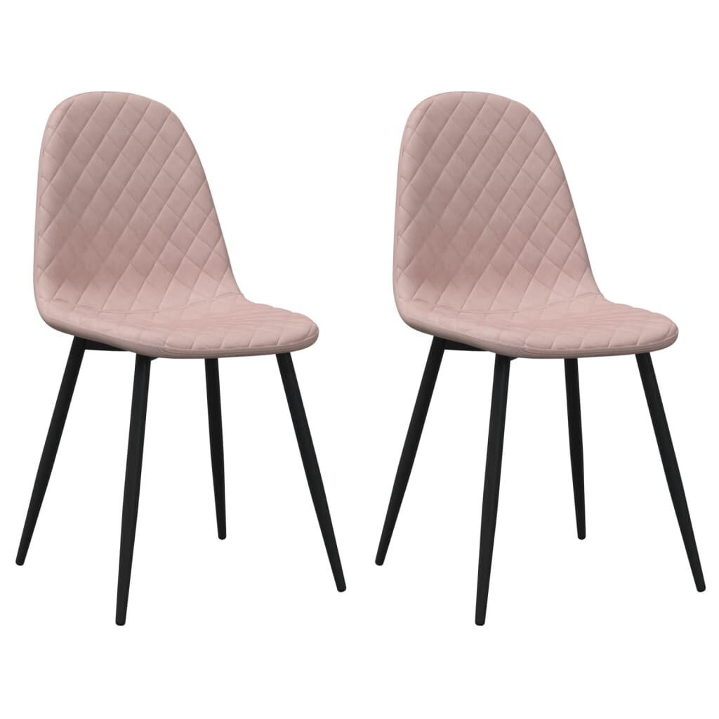 VidaXL Eetkamerstoelen (2 stuks) Roze Fluweel -55% Korting!