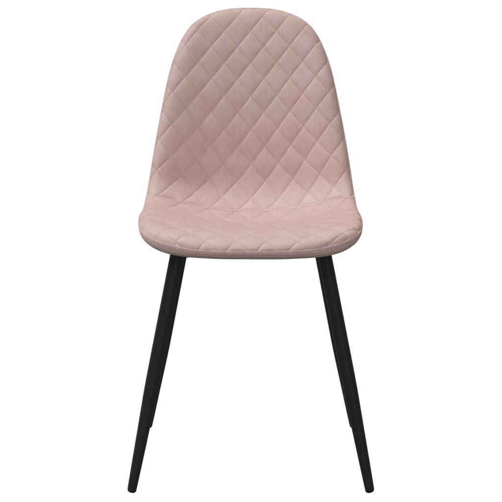 VidaXL Eetkamerstoelen (2 stuks) Roze Fluweel -55% Korting!