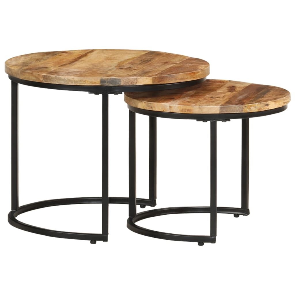 vidaXL Tafeltjesset (2-delig) Mangohout -55% Korting!