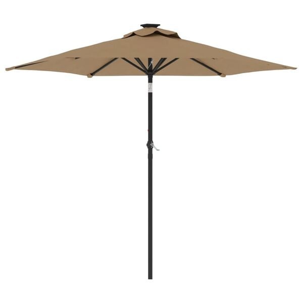 vidaXL Parasol Taupe 225x225cm - 40% Korting!