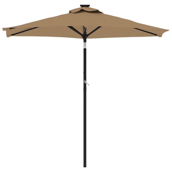 vidaXL Parasol Taupe 225x225cm - 40% Korting!
