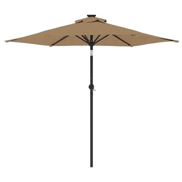 vidaXL Parasol Taupe 225x225cm - 40% Korting!