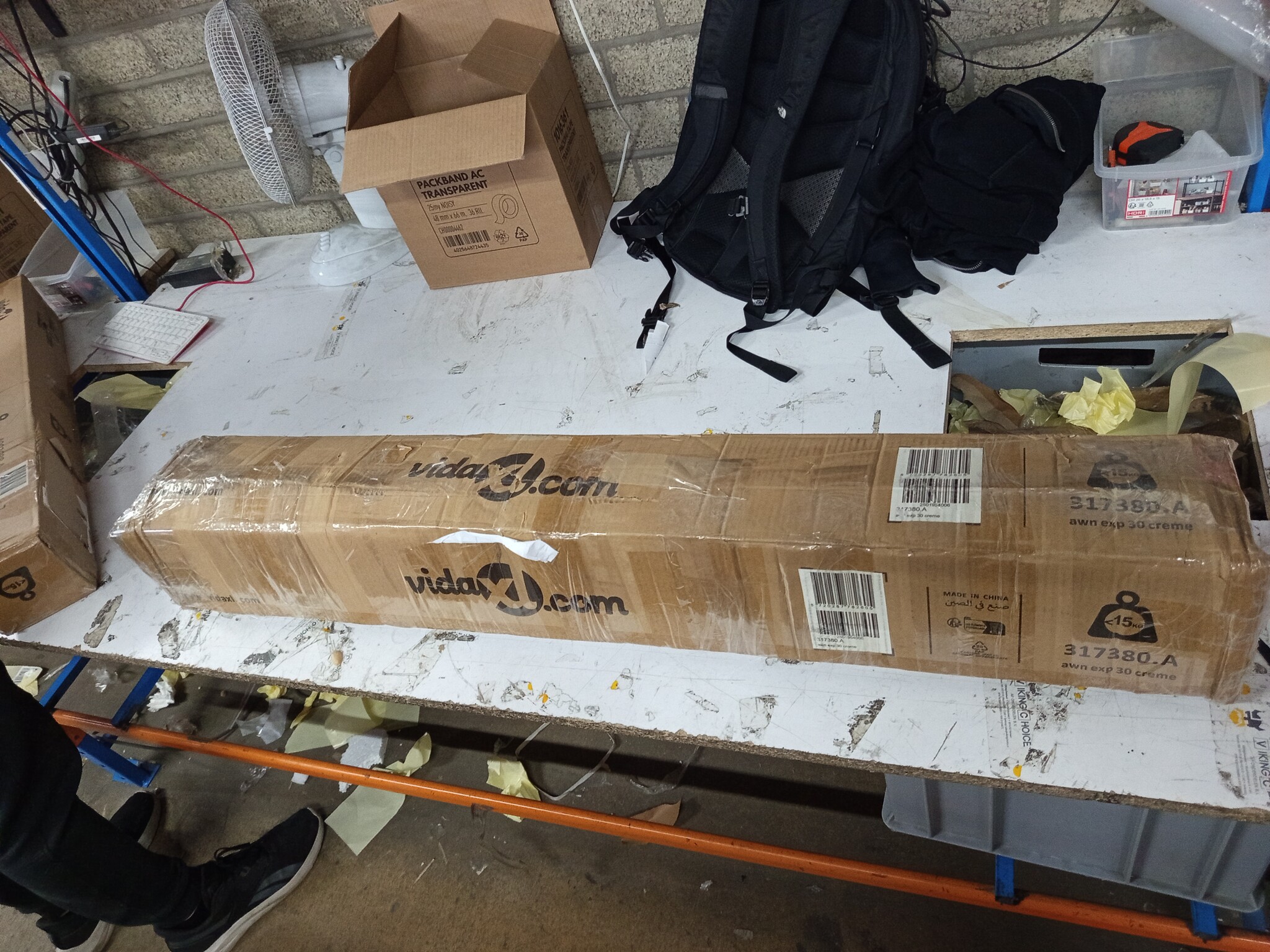 VidaXL Luifel Crème 300cm - 55% Korting! (Lichte Krasjes)