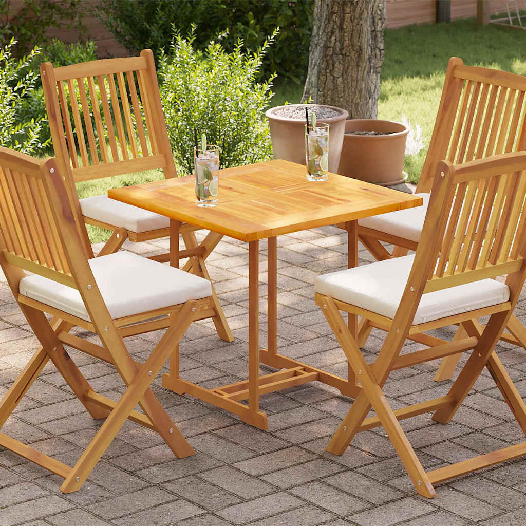 VidaXL Teak Tafelblad 70x70cm - 40% Korting! Zo Goed Als Nieuw