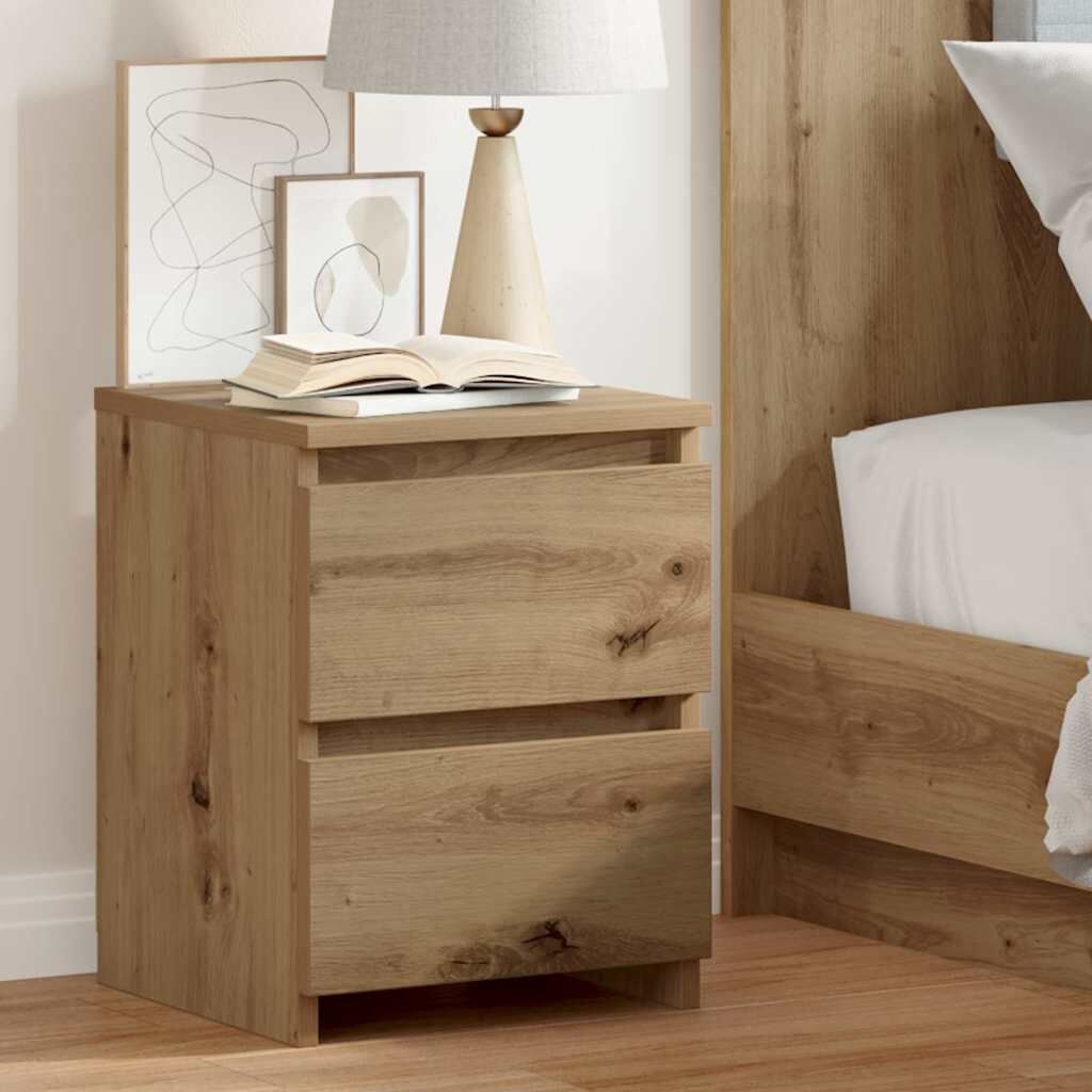 vidaXL Nachtkastje Eiken 30x30x40cm - 55% Korting! Krasjes