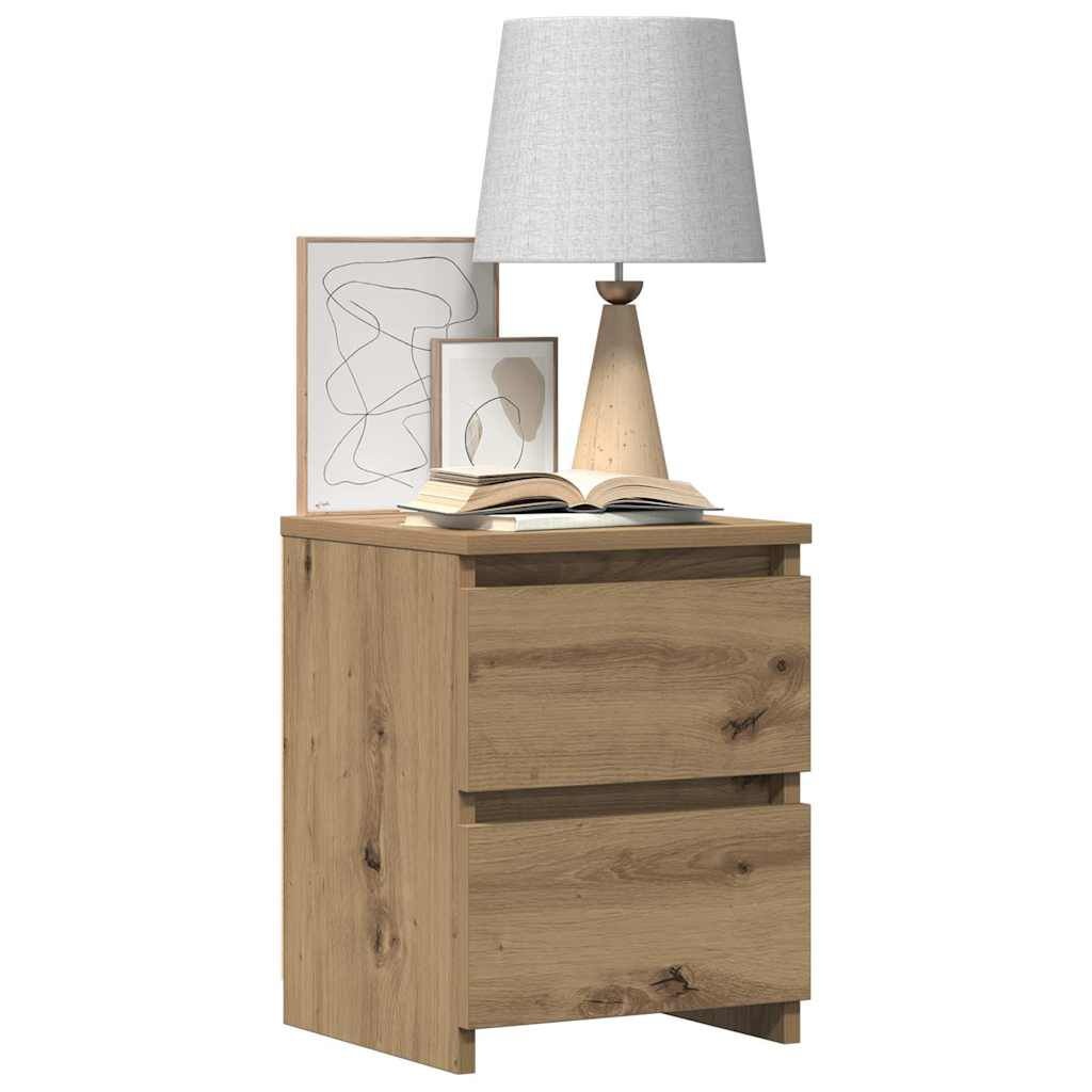 vidaXL Nachtkastje Eiken 30x30x40cm - 55% Korting! Krasjes